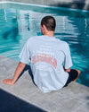 stamp t-shirt blue