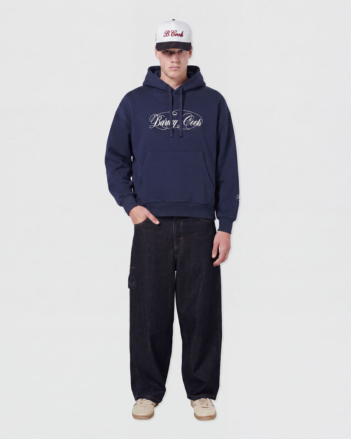script hood navy - sold out