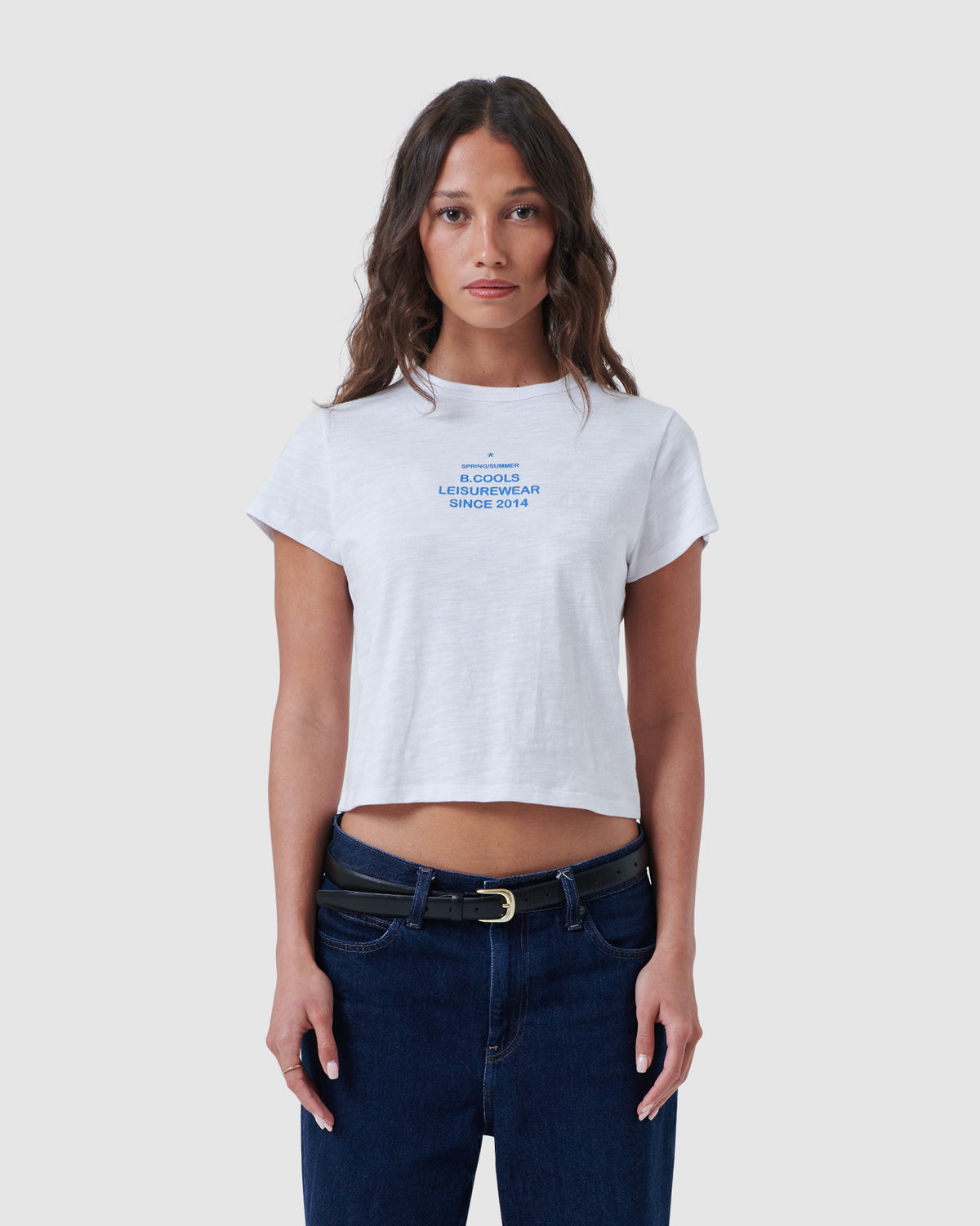 palazzo baby t-shirt white