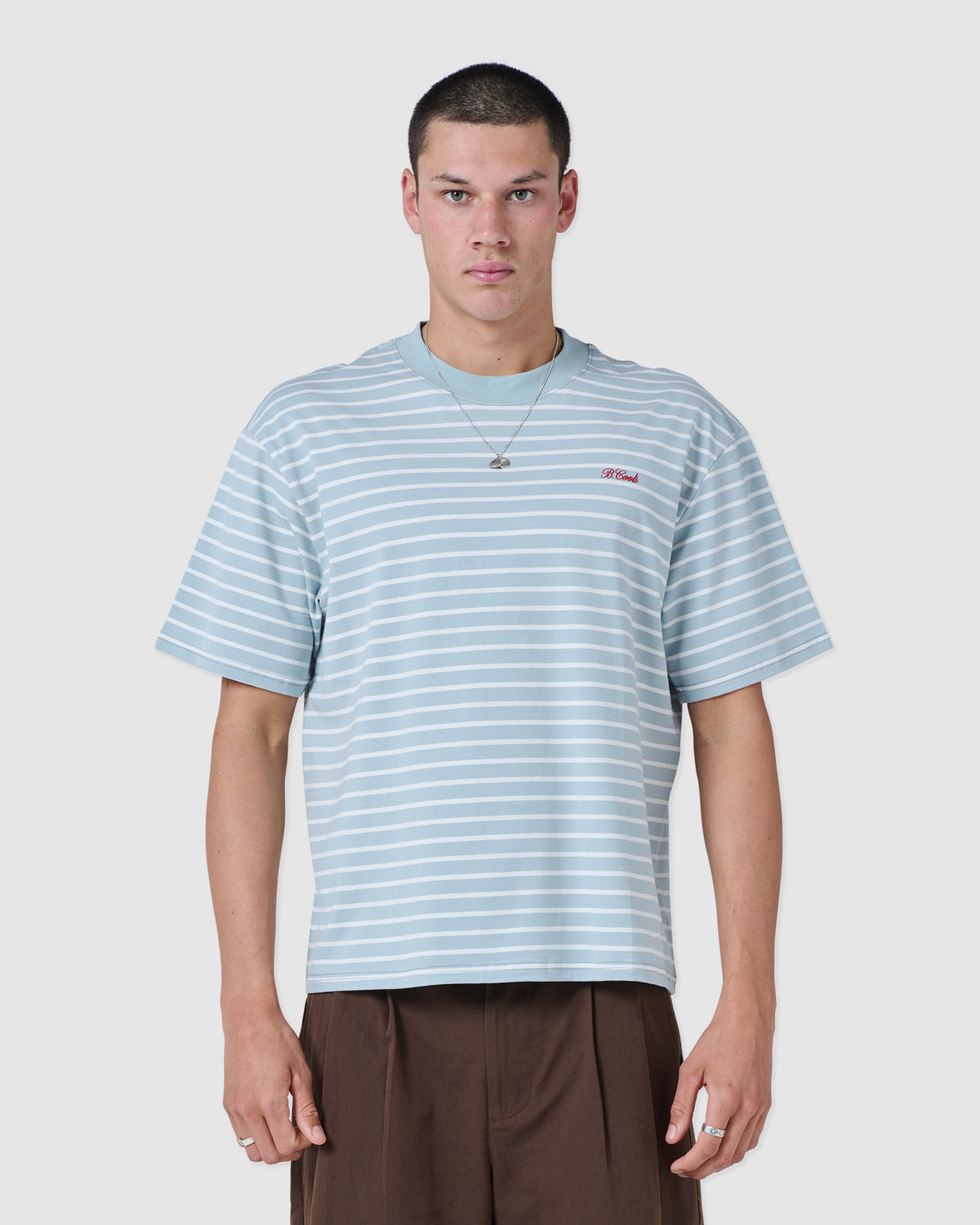 scribe t-shirt blue stripe