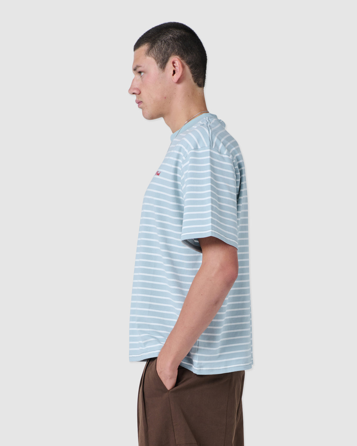 scribe t-shirt blue stripe