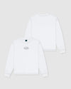 1990 Crop LS T-shirt White