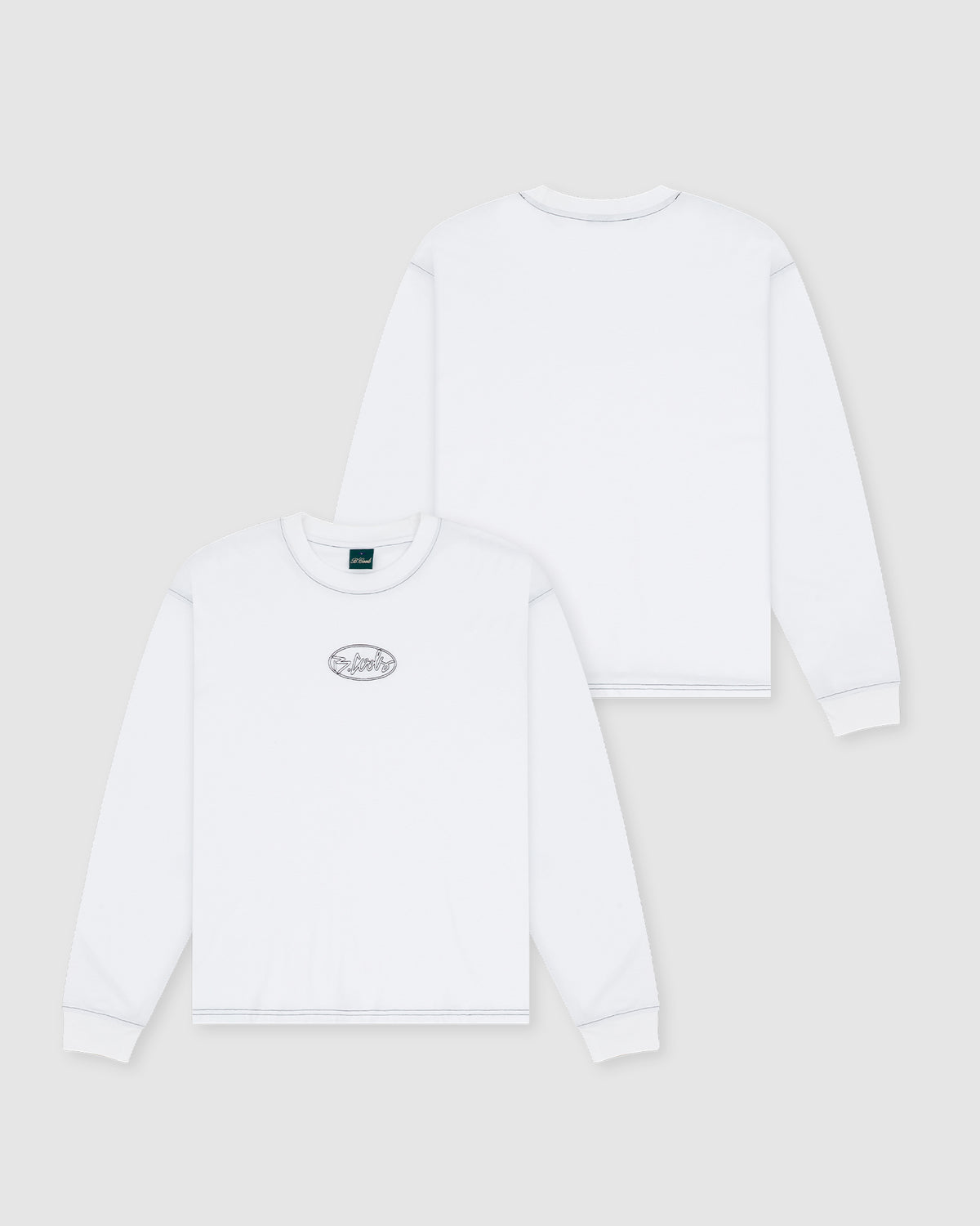 1990 Crop LS T-shirt White - sold out