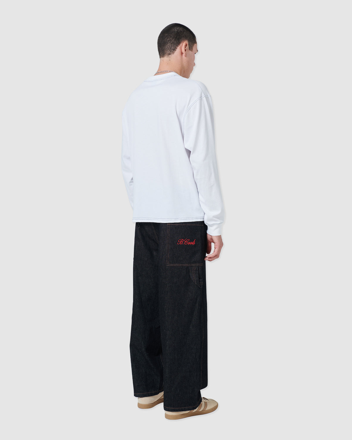 1990 Crop LS T-shirt White - sold out