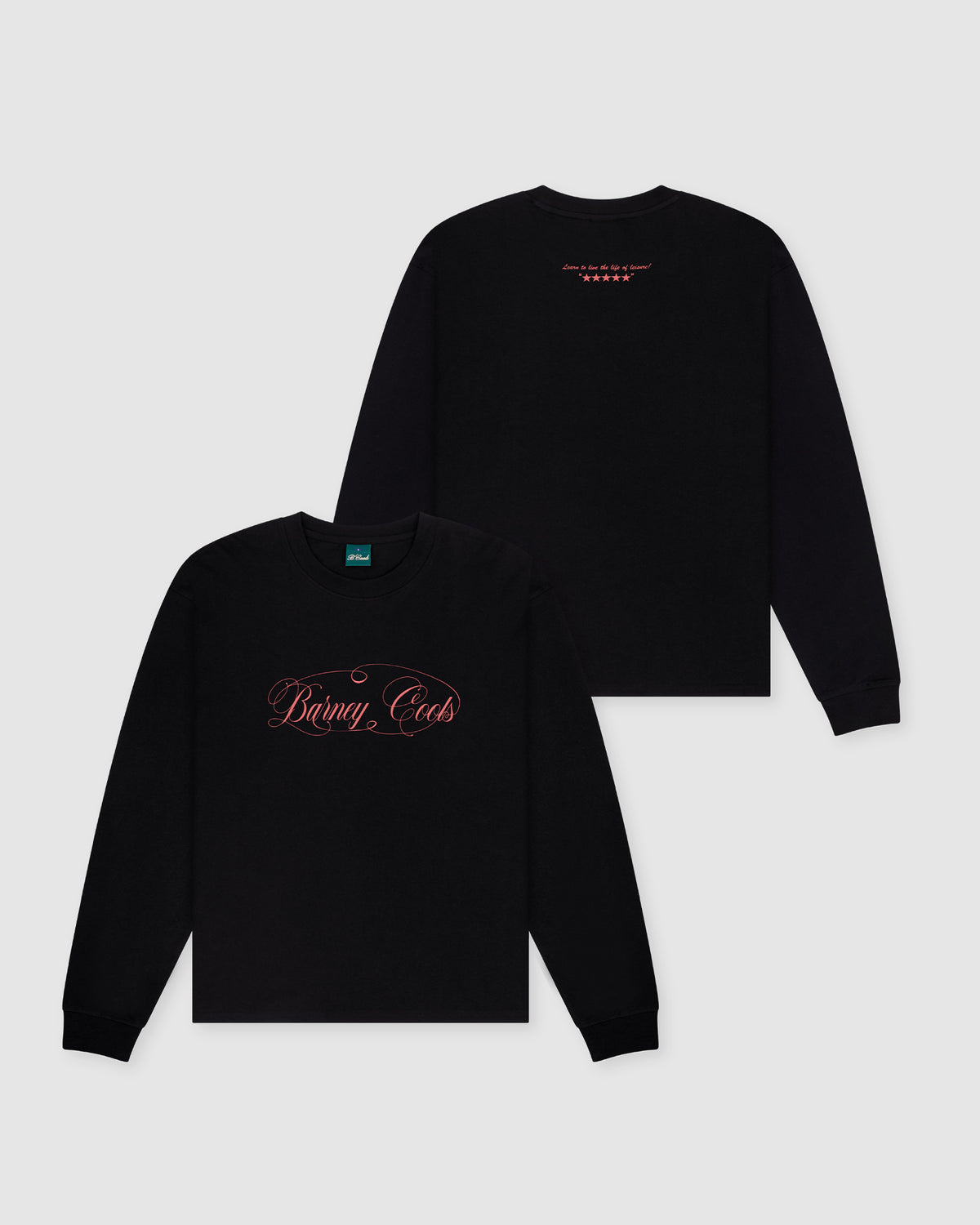 Script Crop LS T-shirt Black - sold out