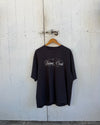 Script Crop T-shirt Aged Black