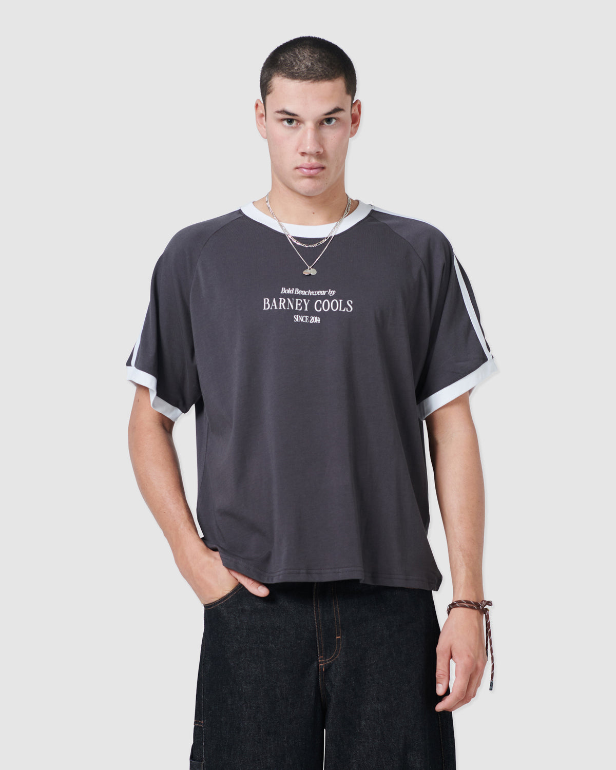 BB14 Crop T-shirt Aged Black - sold out