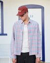 Cabin Shirt Pink Cord Plaid