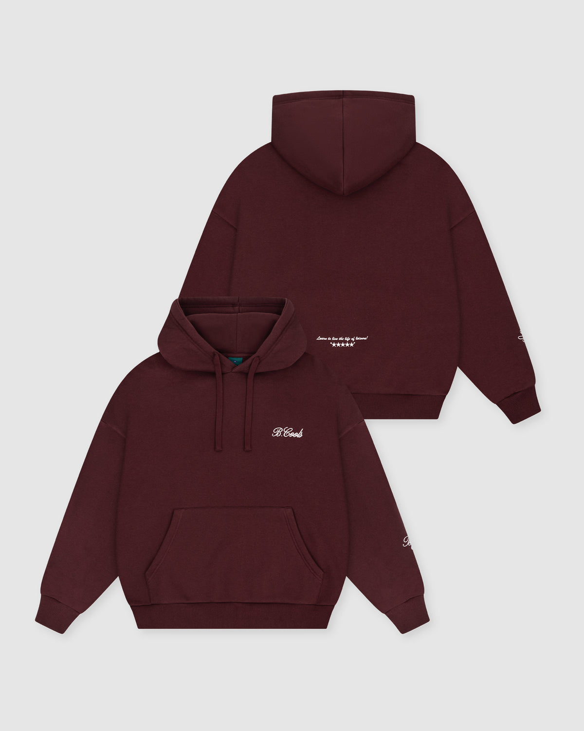scribe hood oxblood