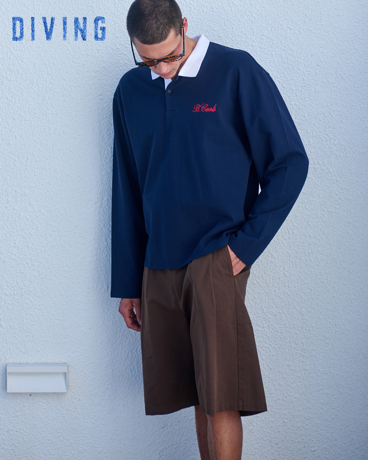 pleat short chocolate