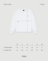 1990 Crop LS T-shirt White